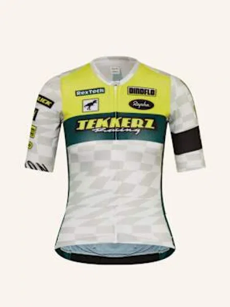 Rapha Koszulka Rowerowa Tekkerz Pro Team Training gruen żółta