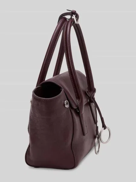Torba shopper ze skóry bydlęcej z przegródką zapinaną na błyskawiczny Marc O'polo