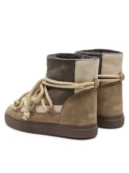 Inuikii Škornji za sneg Patchwork bež