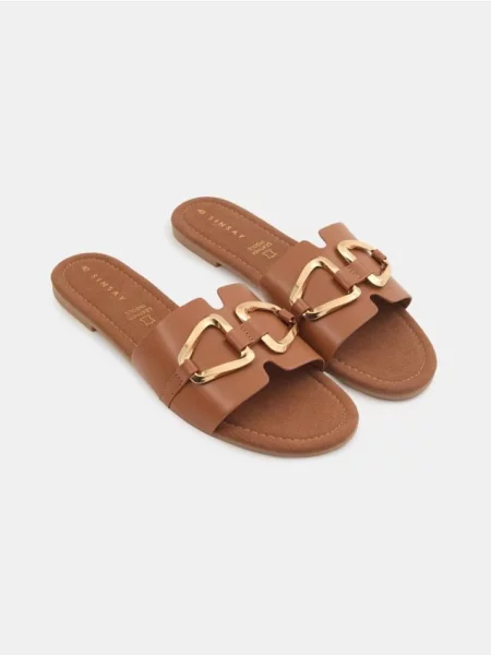 Капці з шкіряною устілкою буряковий