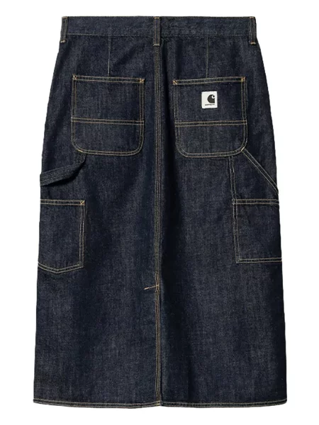 Fustă din denim Carhartt Wip albastru