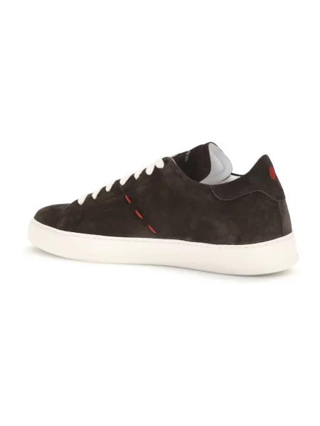 Sneakersy Kiton zamszowe brązowe