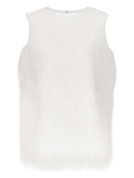 Блуза Loulou De Saison с ресни бяло