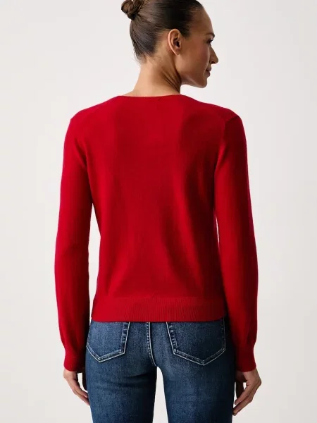 United Colors of Benetton sweter wełniany czerwony