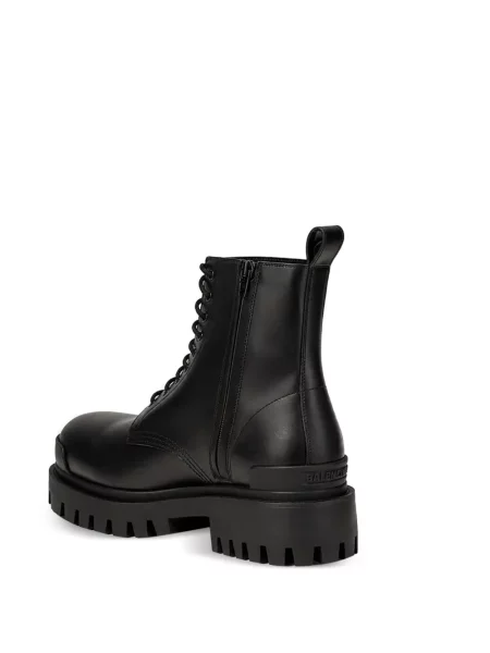 Μποτάκια Balenciaga με κορδόνια με δαντέλα μαύρο