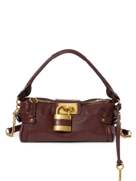 Geantă shopper Chloé din piele maro