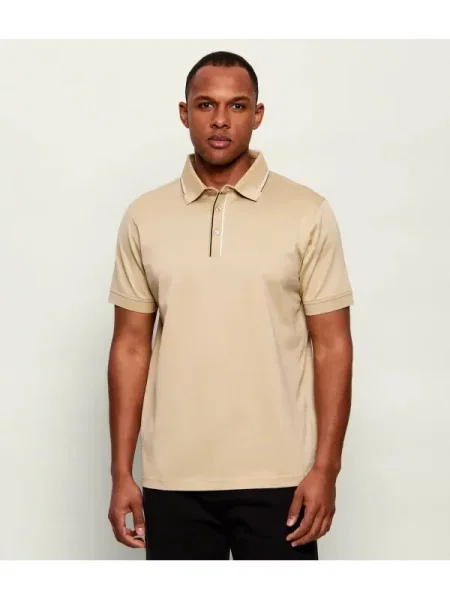 Tricou polo Karl Lagerfeld bej