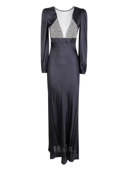 Rochie maxi Twinset lungă de costum negru