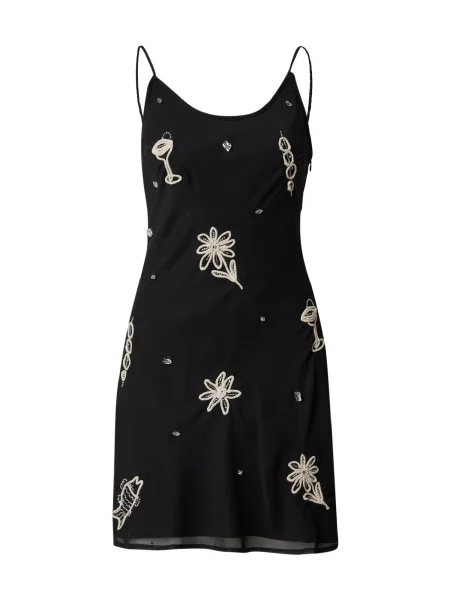 TOPSHOP Rochie negru alb