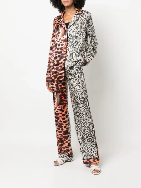 Raštuotos kelnės Roberto Cavalli leopardinės