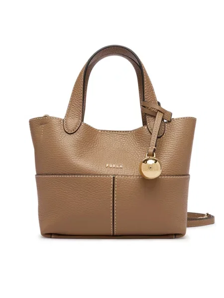 Furla Geantă Primrose M deschis maro