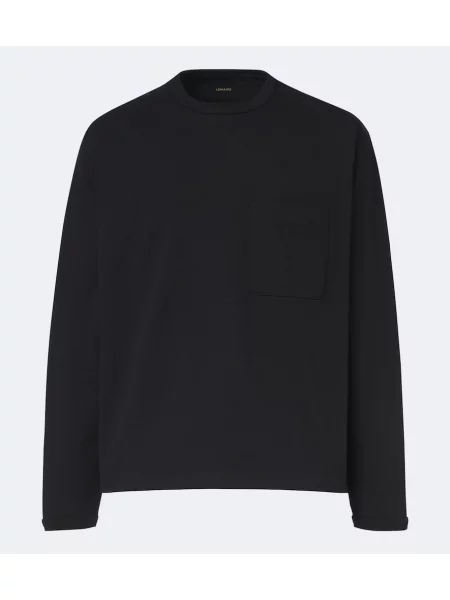 Tricou Lemaire din jerseu negru