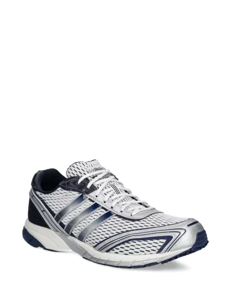 Ριγέ μισό φερμουάρ sneakers Adidas EQT σουέντ μαύρο