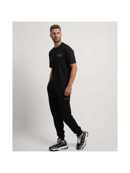 Koszulka Emporio Armani z logo czarna