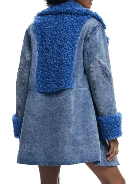 Geacă de blugi Desigual albastru