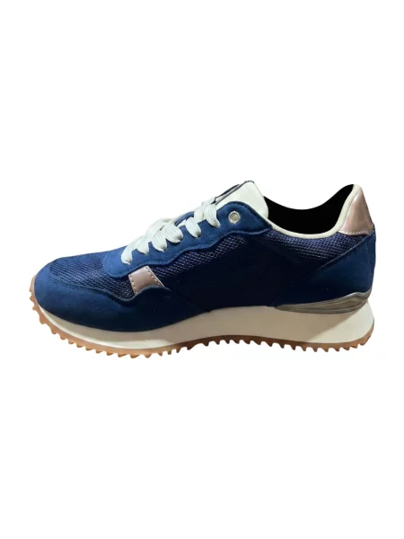 Sneakersy Napapijri z siateczką niebieskie