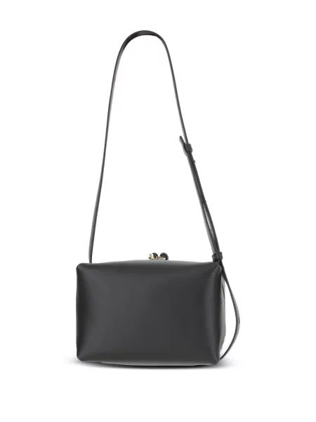 Geanta de piele Jil Sander din piele negru