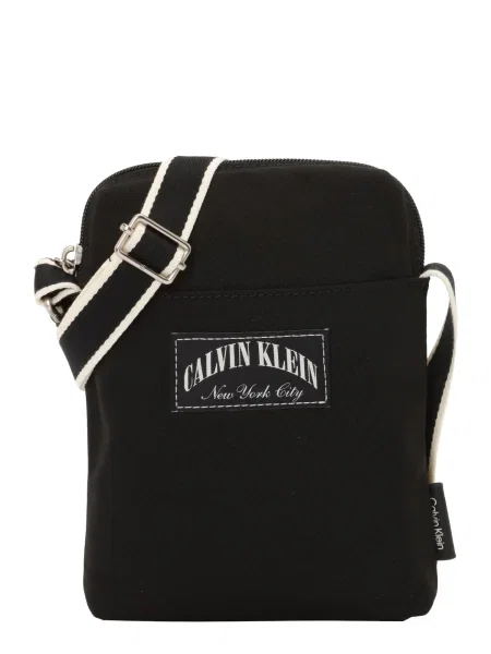 Calvin Klein Torba za čez ramo antracit bela črna
