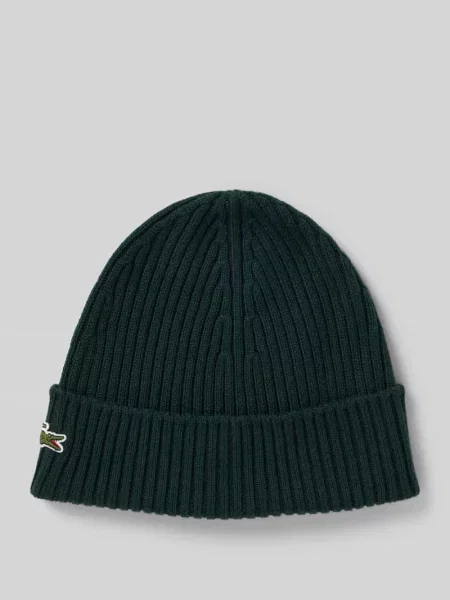 Lacoste czapka wełniana zielona