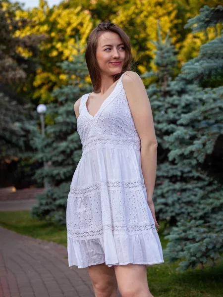 OnLady Сарафан білий