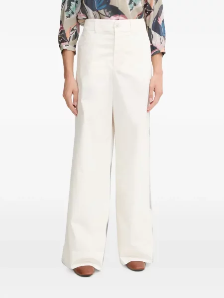 Pantaloni palazzo Marc Aurel alb