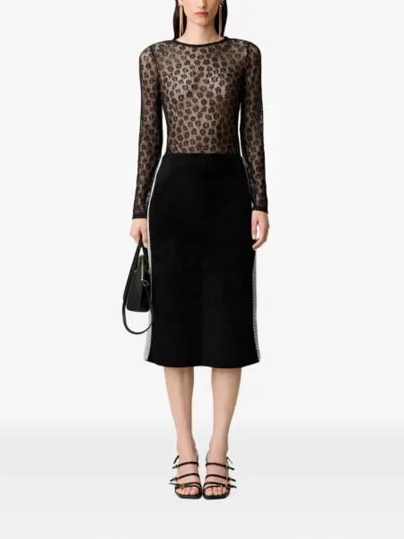 Fustă Claudie Pierlot tricotate negru