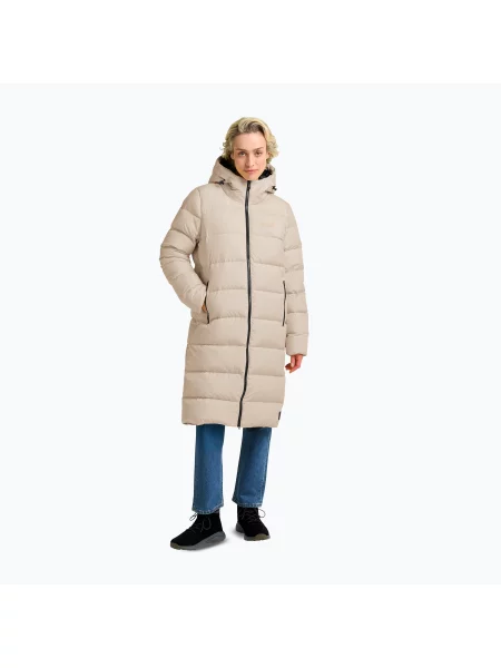 Palton cu puf pentru femei Jack Wolfskin Frozen Palace Coat oyster