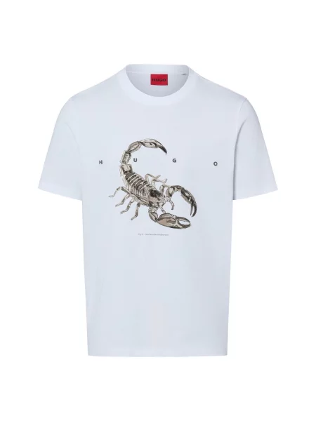HUGO T-Shirt Discorb biały
