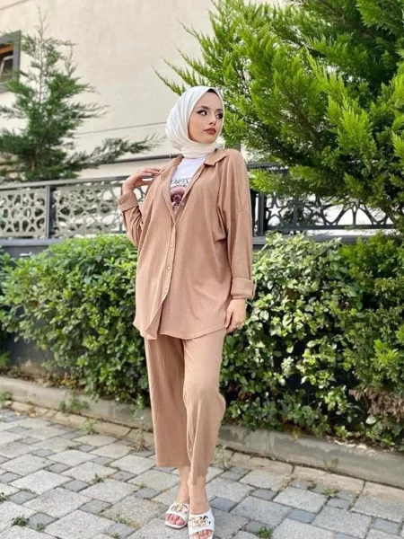 Pantaloni Hakke alb