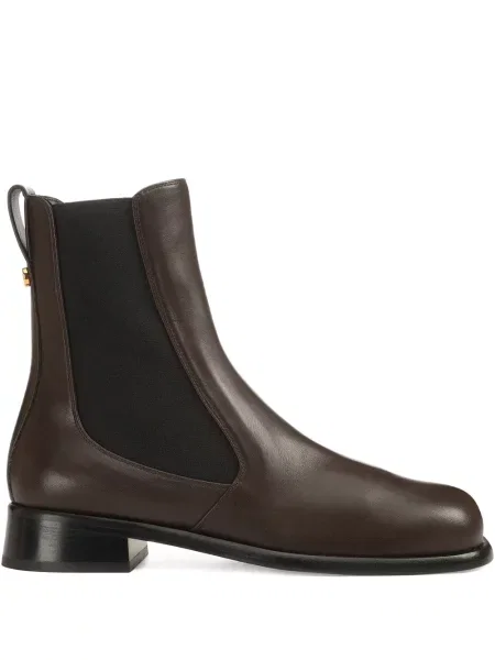 Botine chelsea Sergio Rossi din piele maro