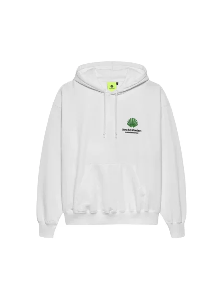 Bluza z kapturem New Amsterdam Surf Association z logo biała