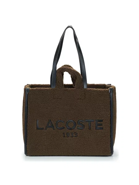 Shopper kabelka Lacoste hnedá