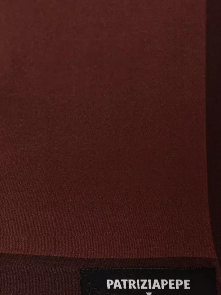 Fular Patrizia Pepe cu autograf maro