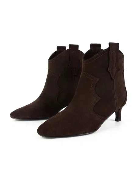 HANDMADE SHOES Cizme glezne TEXAS WIND' maro