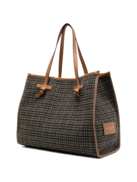 Geantă shopper Gianni Chiarini cu model pepito gri