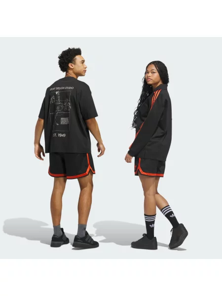 ADIDAS ORIGINALS Kalhoty mandarinkoná černá