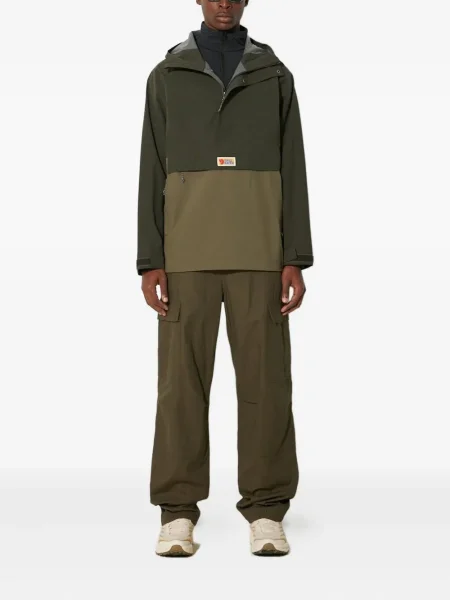 Pulover Fjallraven de jumătate de fermoar negru