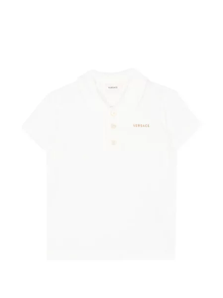 Koszulka polo dziecięca Versace biała