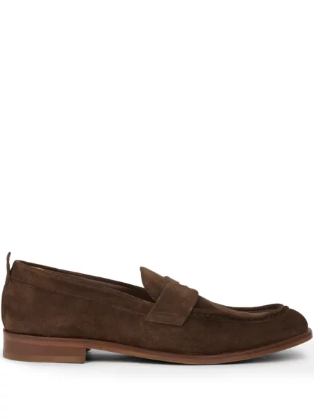 Pantofi loafer Etro din piele de căprioară maro