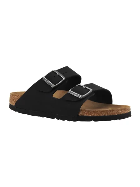 Birkenstock Arizona Vegan Birko-Flor Nubuck Narrow Fit Unisex Sandały Birkenstock Size: czarny