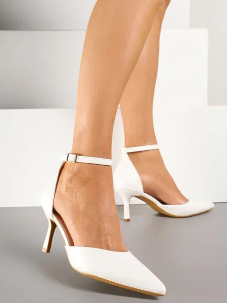 Pantofi cu Ulandorea Albi alb