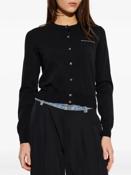 Cardigan Alexander Wang cu autograf negru