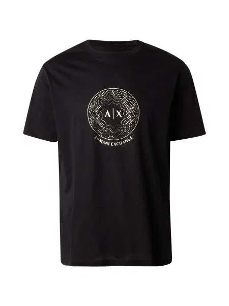 ARMANI EXCHANGE Majica zlata črna