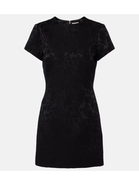 Rochie Saint Laurent cu model floral negru