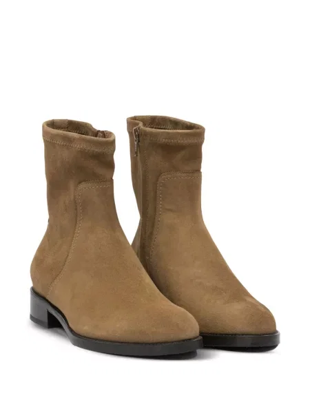 Buty do kostki Maretto zamszowe o krotszym kroju brązowe