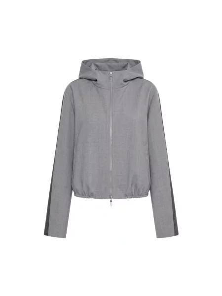 Kurtka bomber Sportmax wełniany szary