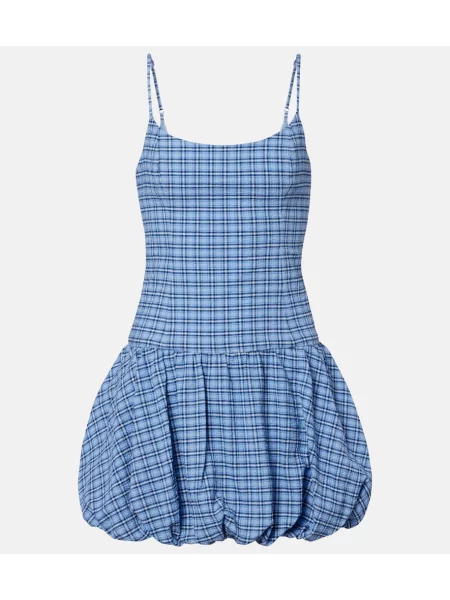 Sukienka w kratę Faithfull w kratę niebieska