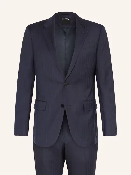 Zegna Garnitur Extra Slim Fit blau granatowy
