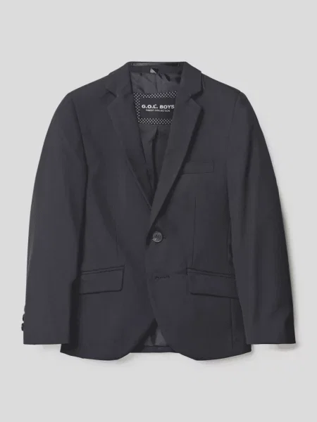 Marynarka na 2 o kroju slim fit z dodatkiem G.o.l. granatowa
