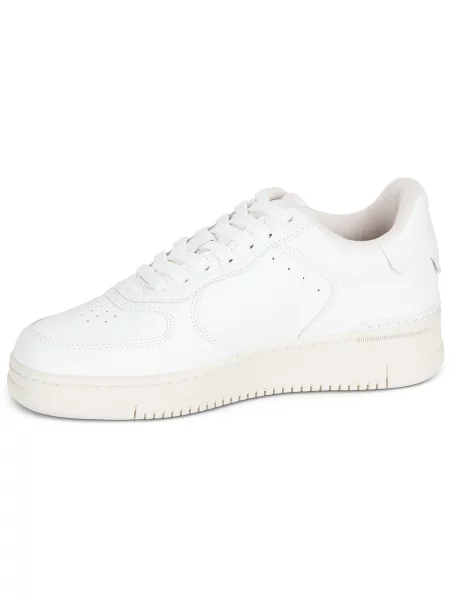 Sneakerși Polo Ralph Lauren din dantelă alb